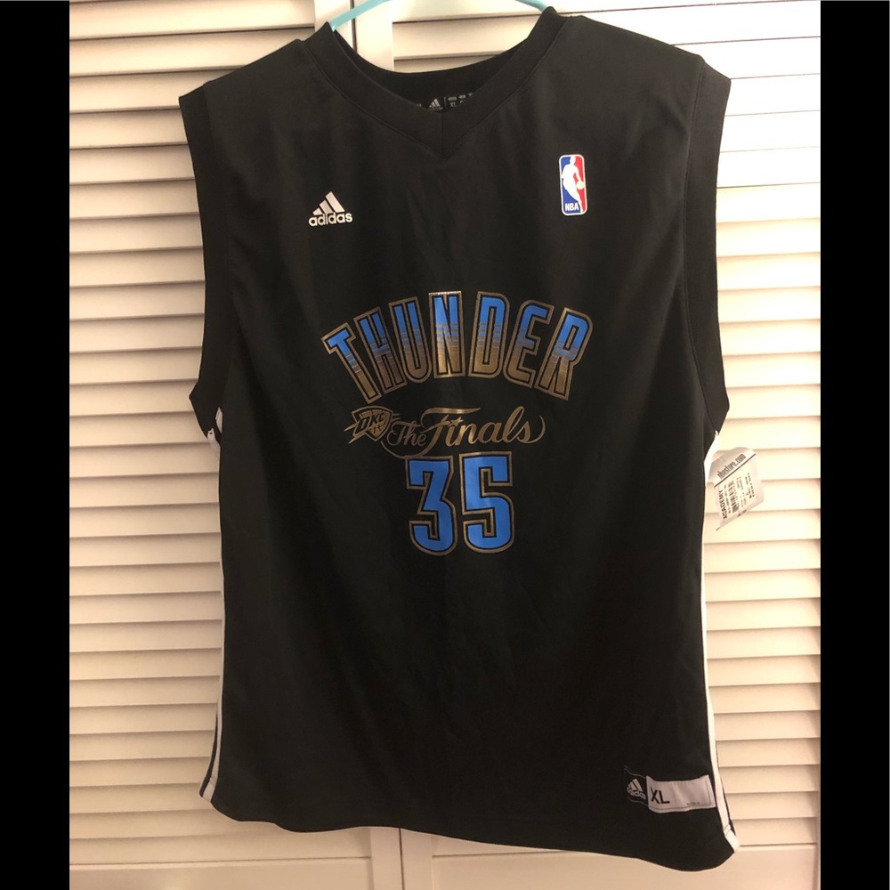 NWT SLEEVELESS “Adidas” OKC THUNDERS JERSY - Picture 1 of 2